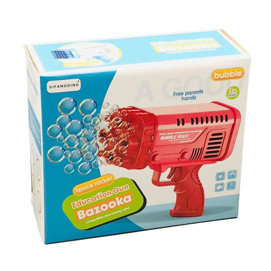Bazooka Bubble Water Gun for Kids | 2-in-1 Bubble & Water Spray Toy (Random Color)