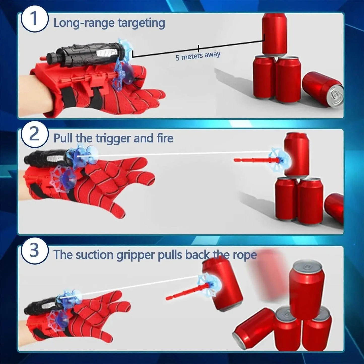 Spider-Man Web Shooter Wrist Set – Action Transmitter Toy for Kids