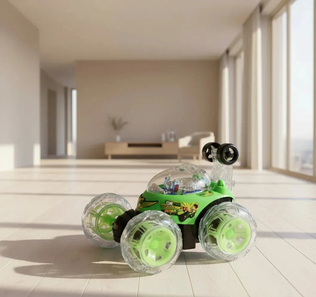 Ben 10 Turbo 360° Action Car – Rechargeable Remote Racer