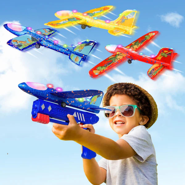 Catapult Airplane Launching Glider Gun Toy