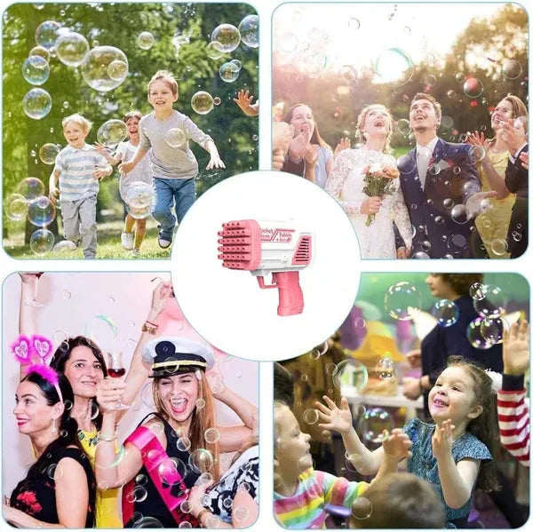 Bazooka Bubble Water Gun for Kids | 2-in-1 Bubble & Water Spray Toy (Random Color)